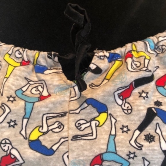 NWOT romper sleepwear loungewear leisurewear yoga pattern fabric size large - Picture 4 of 8